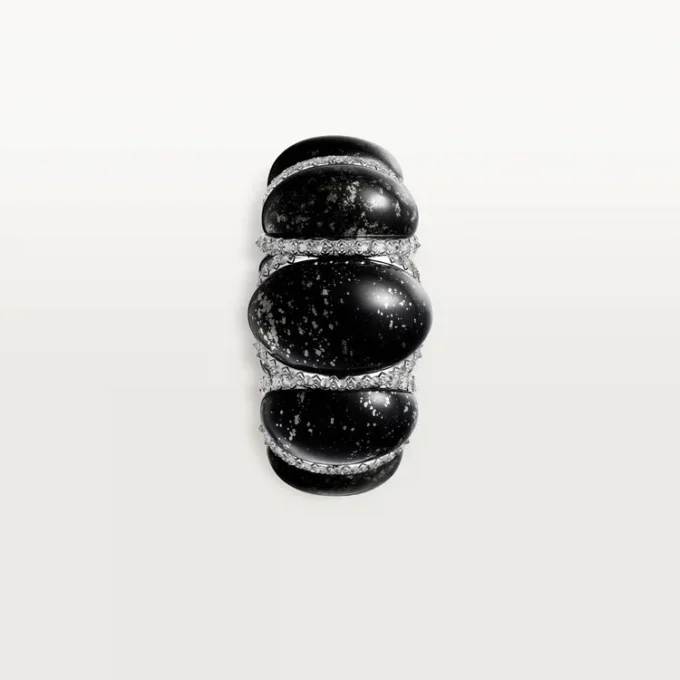 Cartier Libre Tressage Ring, Metaquartzit, Diamanten