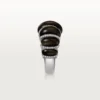 Cartier Libre Tressage Ring, Obsidian, Diamanten