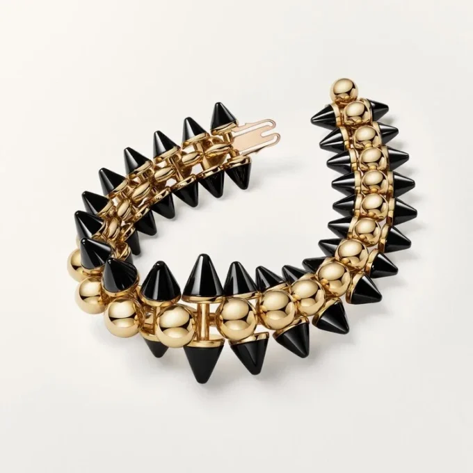 Clash de Cartier Armband, flexibel, extragroßes Modell, Onyx