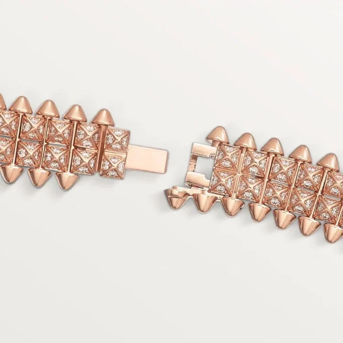 Clash de Cartier Armband, flexibel, zweireihig, pavé-besetzt