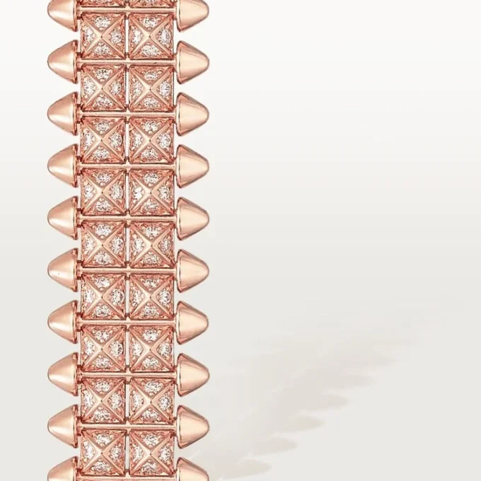 Clash de Cartier Armband, flexibel, zweireihig, pavé-besetzt