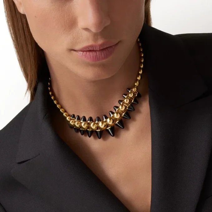 Clash de Cartier Halskette, flexibel, extragroßes Modell, Onyx