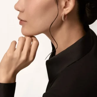 Clash de Cartier Ohrringe, kleines Modell, pavé-besetzt