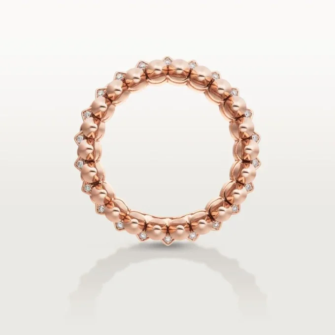 Clash de Cartier Ring, doppelreihig, pavé-gefasst