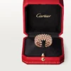 Clash de Cartier Ring, doppelreihig, pavé-gefasst