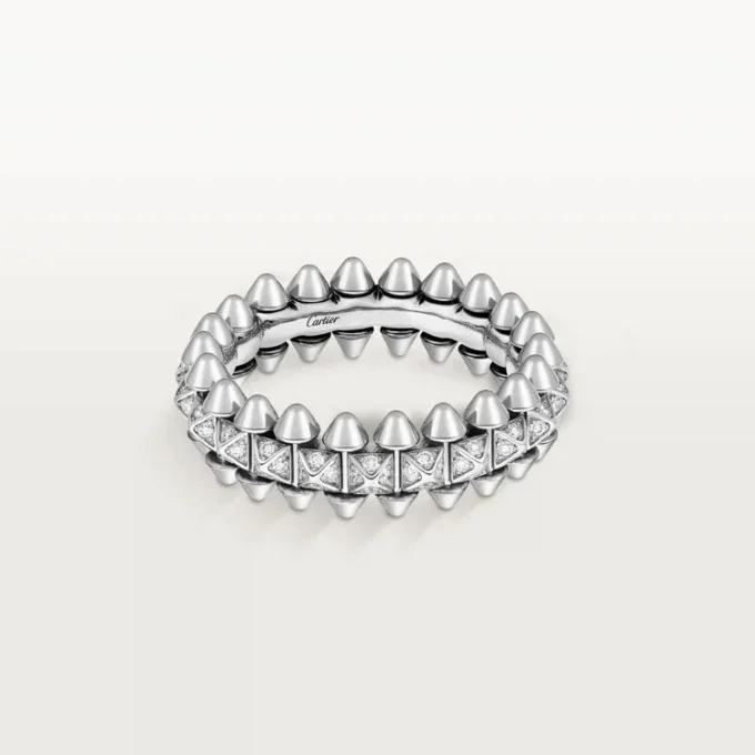 Clash de Cartier Ring, kleines Modell, mit Pavé-Besatz