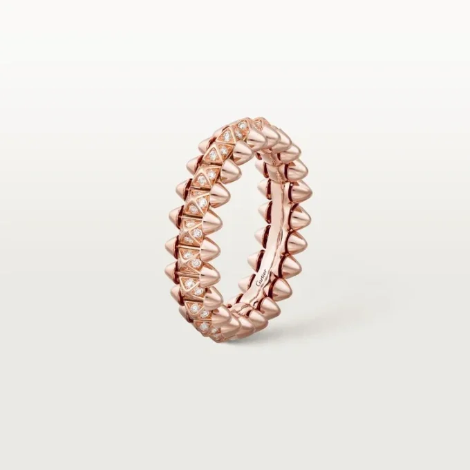 Clash de Cartier Ring, kleines Modell, mit Pavé-Besatz