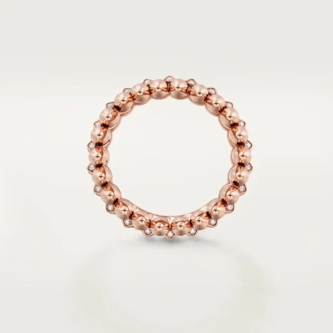 Clash de Cartier Ring, kleines Modell, mit Pavé-Besatz