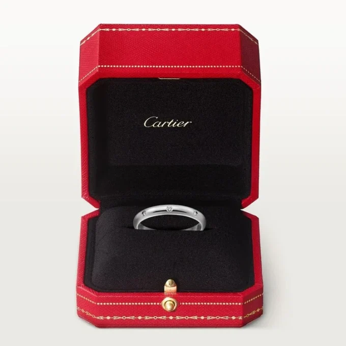 Ehering 1895 – Platin, Diamanten – Cartier