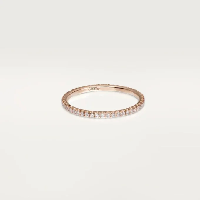 Etincelle de Cartier Ehering, 1,5 mm breit, pavé-besetzt