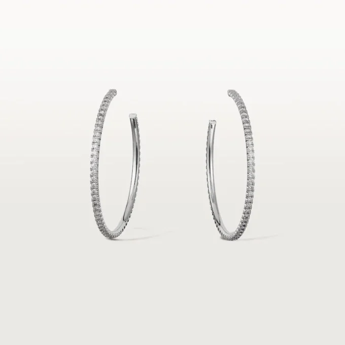 Etincelle de Cartier Ohrringe, großes Modell – Weißgold, Diamanten – Cartier