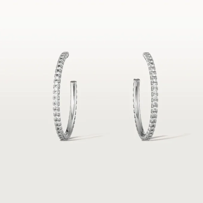 Etincelle de Cartier Ohrringe, mittleres Modell – Weißgold, Diamanten – Cartier