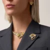 Faune Et Flore Cartier Brosche, gelbe, orangefarbene und braune Diamanten, pavé-gefasst
