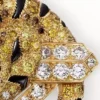 Faune Et Flore Cartier Brosche, gelbe, orangefarbene und braune Diamanten, pavé-gefasst