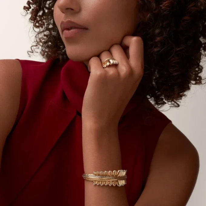 Grain De Cafe Ring, Diamanten