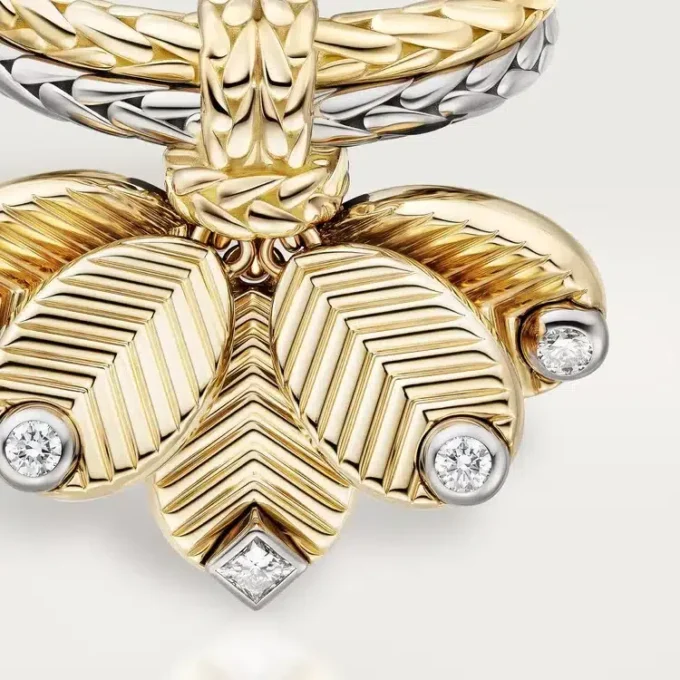 Grain De Cafe Ring, Diamanten