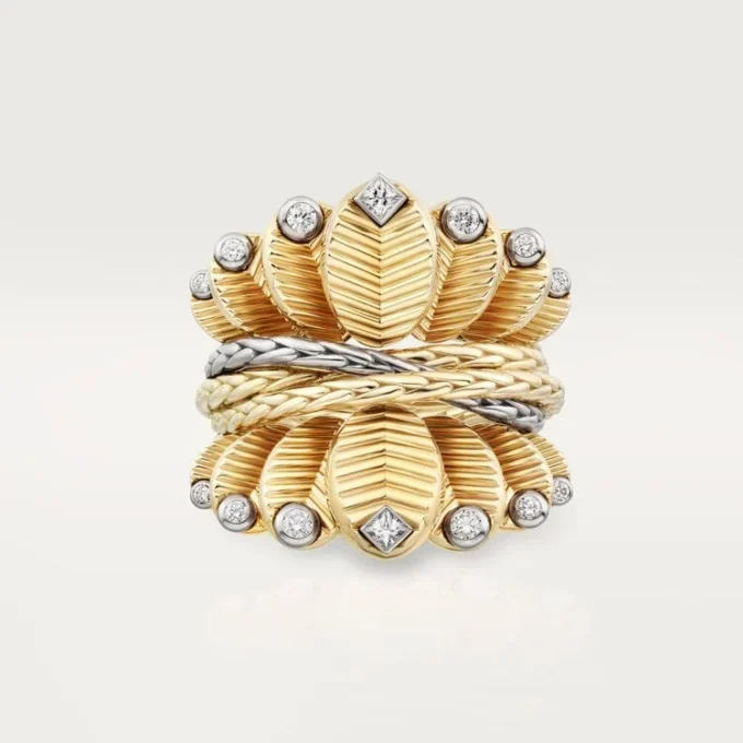 Grain De Cafe Ring, Diamanten