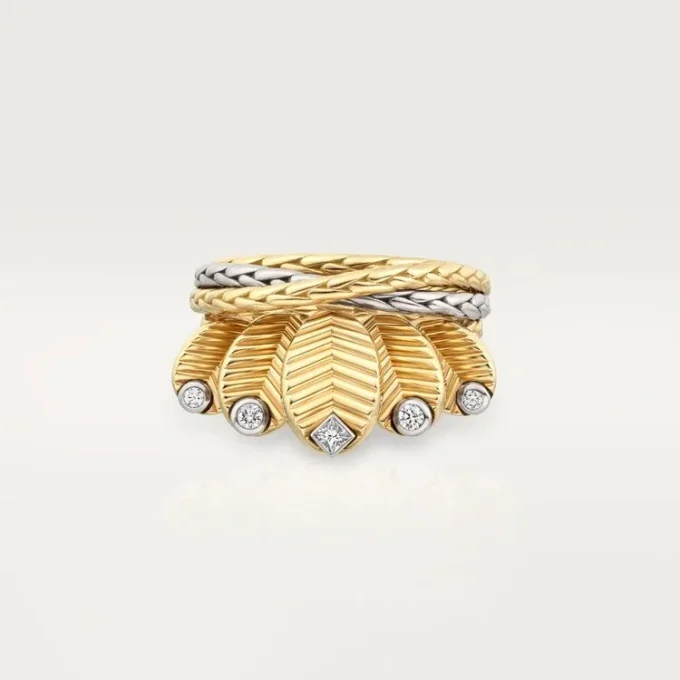Grain De Cafe Ring, Diamanten