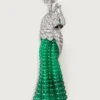 Halskette „Faune et Flore de Cartier“, Smaragdperlen, pavé-gefasst