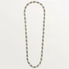 Halskette „Geometrie & Contrastes“, Onyx, vielseitig tragbar, pavé-gefasst