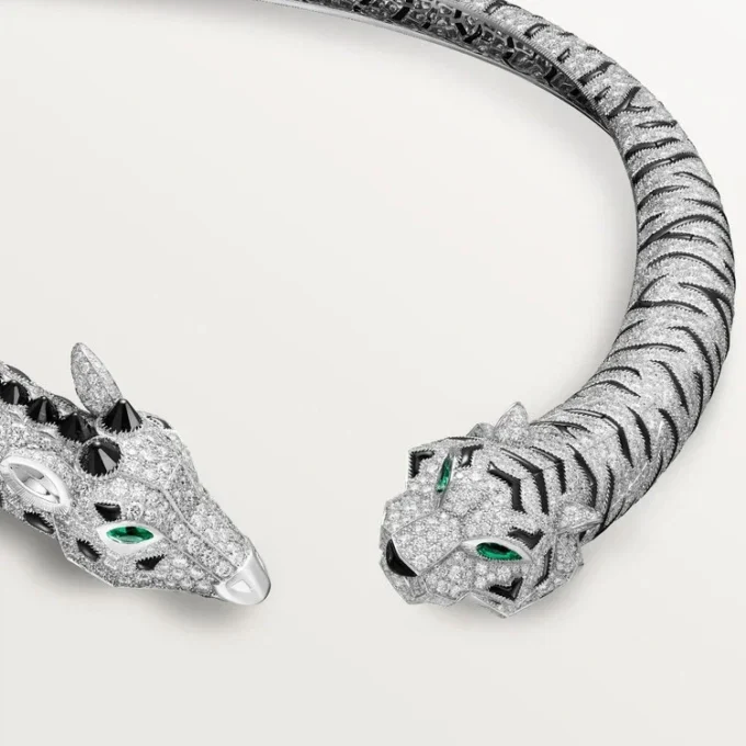 Indomptables De Cartier Torque-Halskette, pavé-besetzt