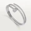 Juste un Clou Armband, doppelt, halb pavé-besetzt