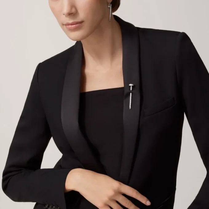 Juste un Clou Krawattennadel – Weißgold und Diamanten – Cartier