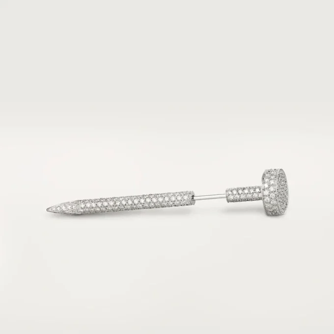 Juste un Clou Krawattennadel – Weißgold und Diamanten – Cartier