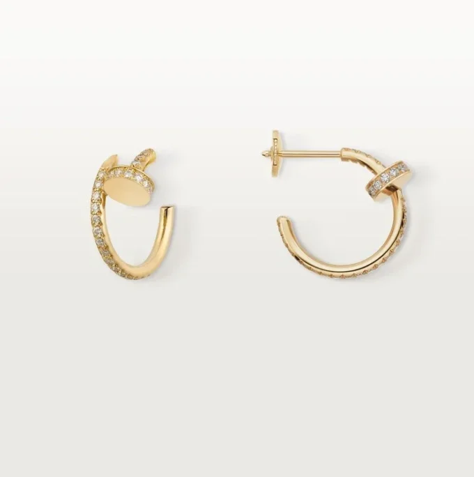 Juste un Clou Ohrringe – Gelbgold, Diamanten – Cartier