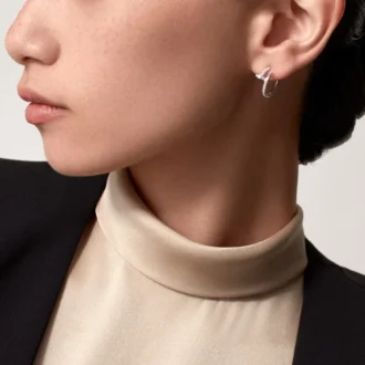 Juste un Clou Ohrringe – Weißgold, Diamanten – Cartier