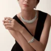 Armband „Le Voyage Recommence“, Smaragd, Pavé