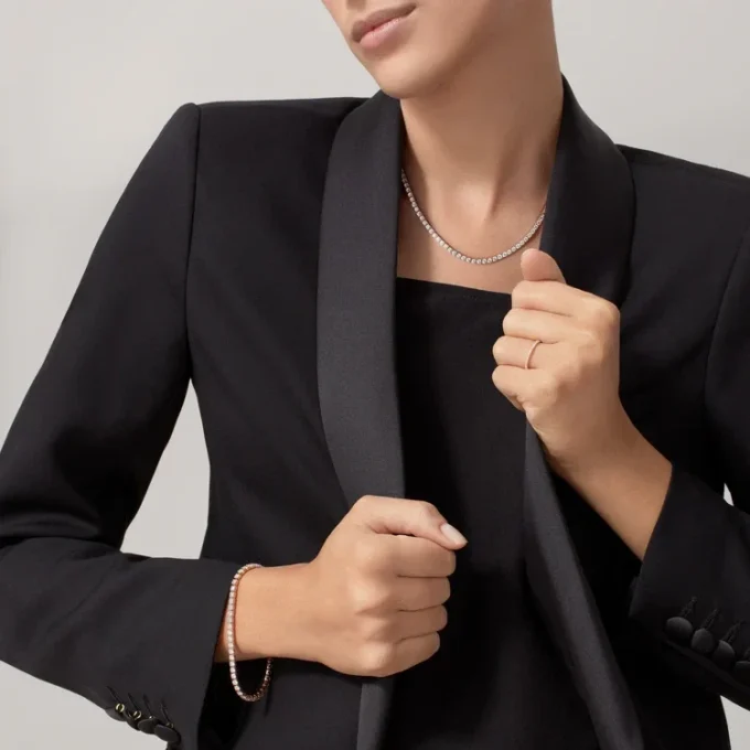 Lignes Essentielles Armbänder, Diamanten im Brillantschliff