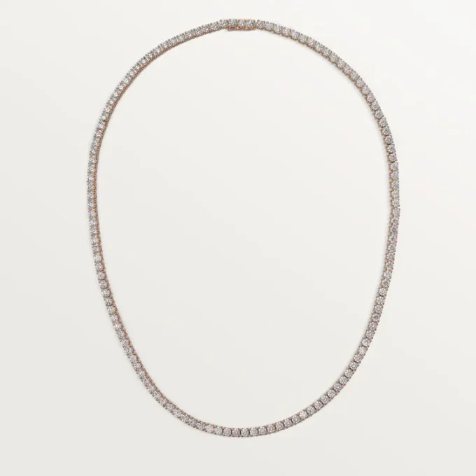 Lignes Essentielles Halskette, Diamanten im Brillantschliff