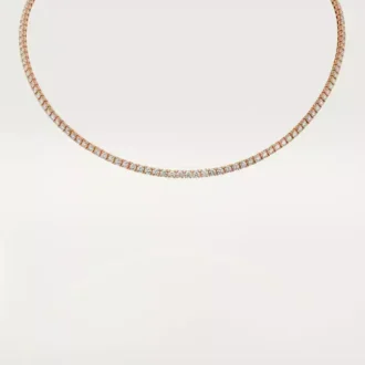 Lignes Essentielles Halskette, Diamanten im Brillantschliff