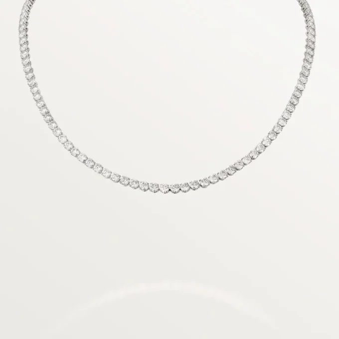 Lignes Essentielles Halskette, Diamanten im Brillantschliff
