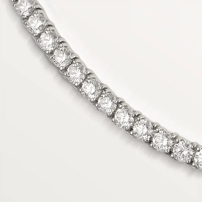 Lignes Essentielles Halskette, Diamanten im Brillantschliff