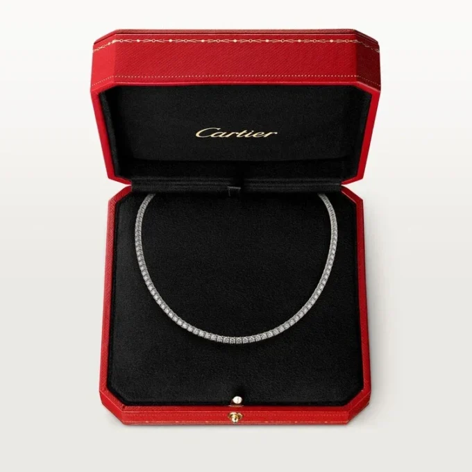 Lignes Essentielles Halskette, Diamanten im Brillantschliff