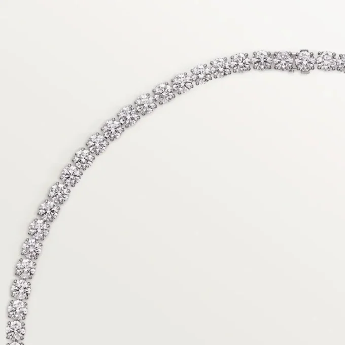 Lignes Essentielles Halskette, Diamanten im Brillantschliff