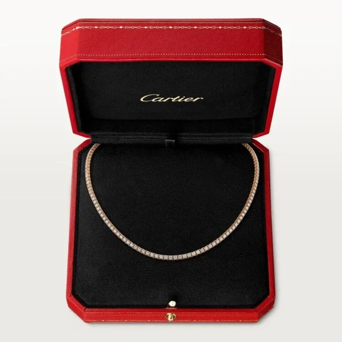 Lignes Essentielles Halskette, Diamanten im Brillantschliff