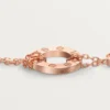 Love-Armband, an Kette, 2 Diamanten