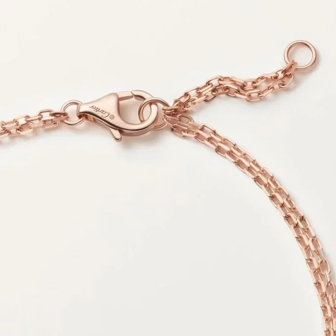 Love-Armband, an Kette, 2 Diamanten