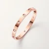 Love-Armband, klassisches Modell, 10 Diamanten
