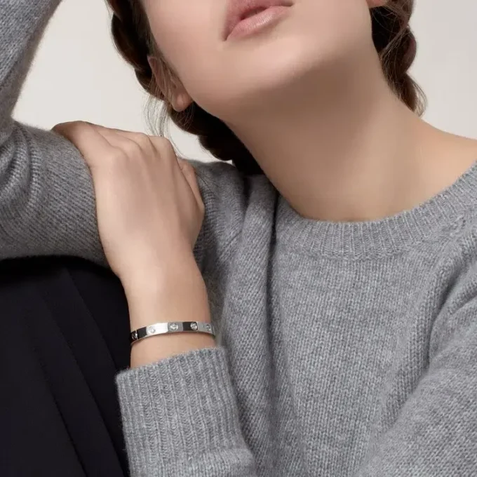 Love-Armband, klassisches Modell, 10 Diamanten