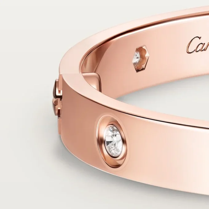 Love-Armband, klassisches Modell, 10 Diamanten