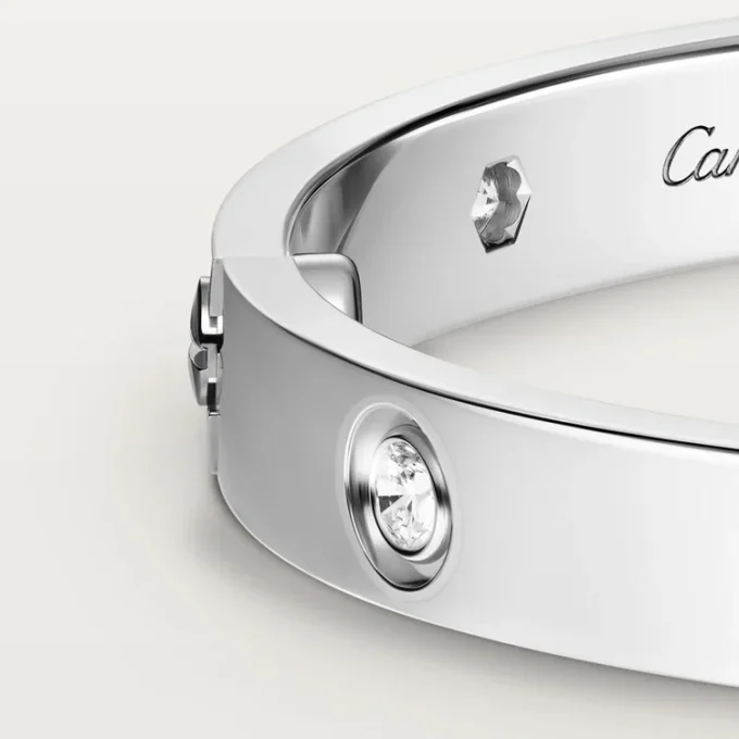 Love-Armband, klassisches Modell, 10 Diamanten