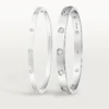 Love-Armband, klassisches Modell, 10 Diamanten
