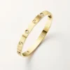 Love-Armband, klassisches Modell, gebürstet, 4 Diamanten