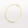 Love-Armband, klassisches Modell, gebürstet, 4 Diamanten