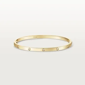 Love-Armband, kleines Modell, 10 Diamanten