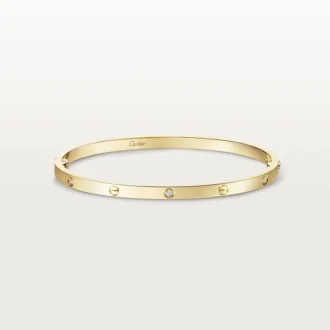 Love-Armband, kleines Modell, 6 Diamanten